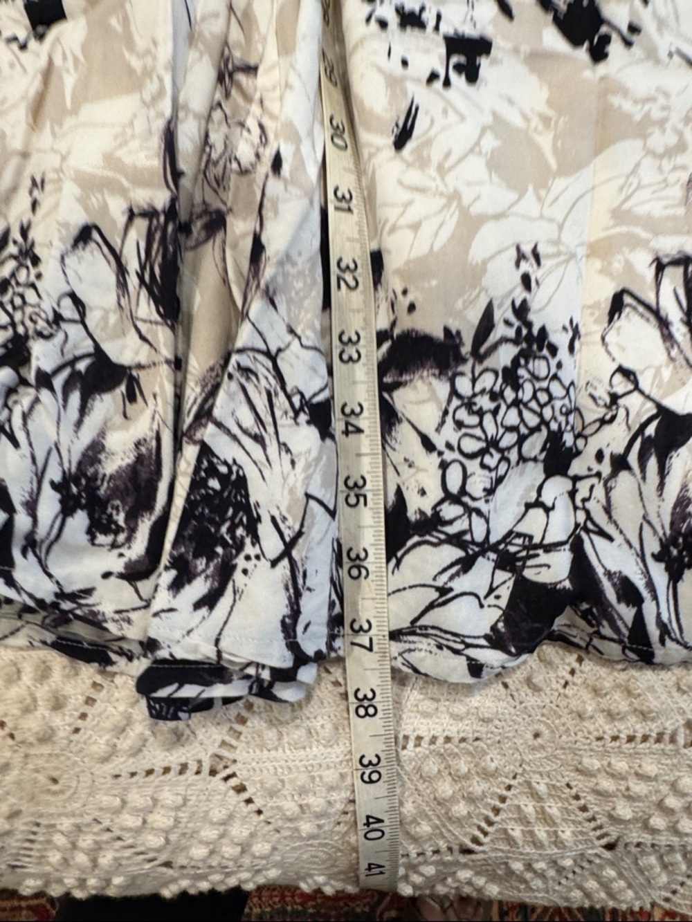 Soft Surroundings Black and White Butterfly Maxi Skirt - Picture 7 of 14